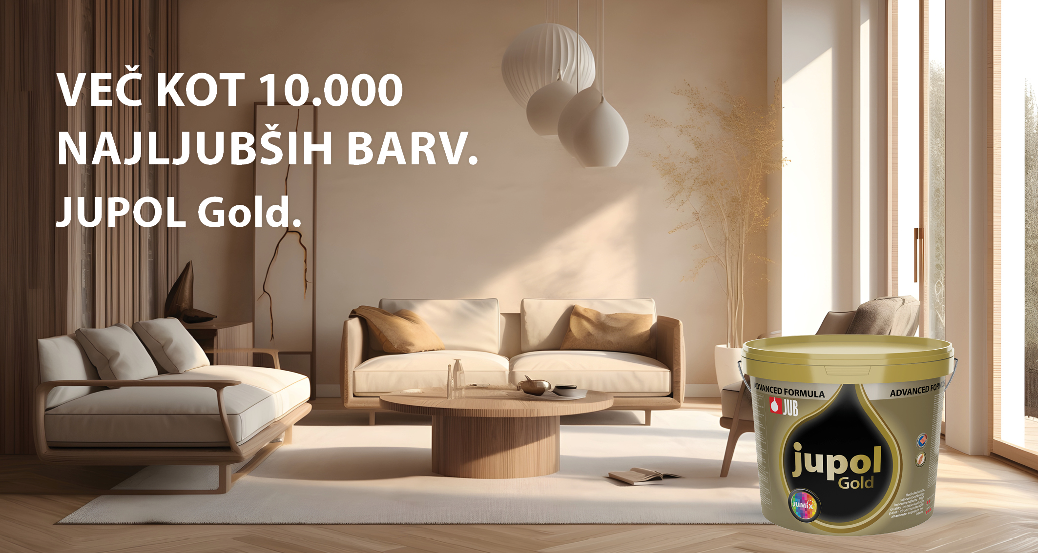 JUPOL Gold off white